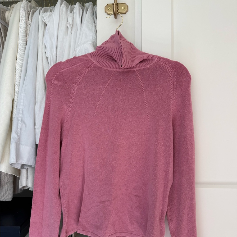 BCBGMaxAzria Dusty Rose Turtleneck Sweater
